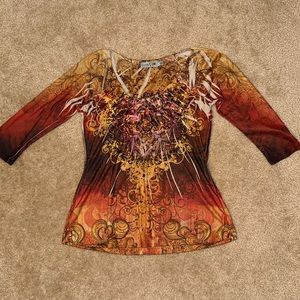 Unity World Wear Multicolor Artistic Top